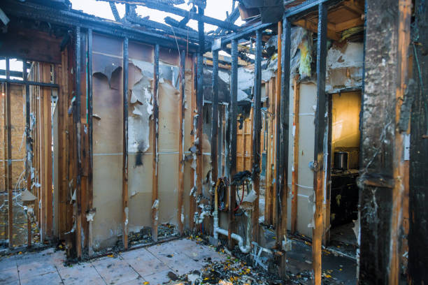 Professional Fire Damage Assessment technician working in Hamburg, PA